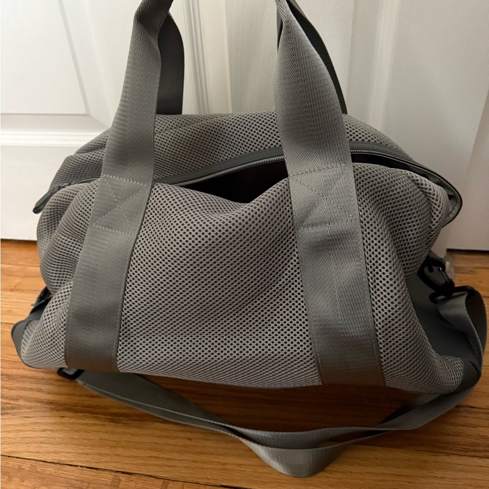Gray Mesh Duffle Bag